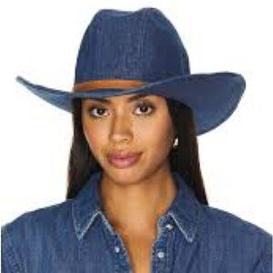 Rare Vintage hat cowboy hat western denim free people hat style